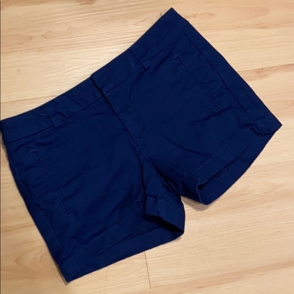 Dark Blue Twill Shorts